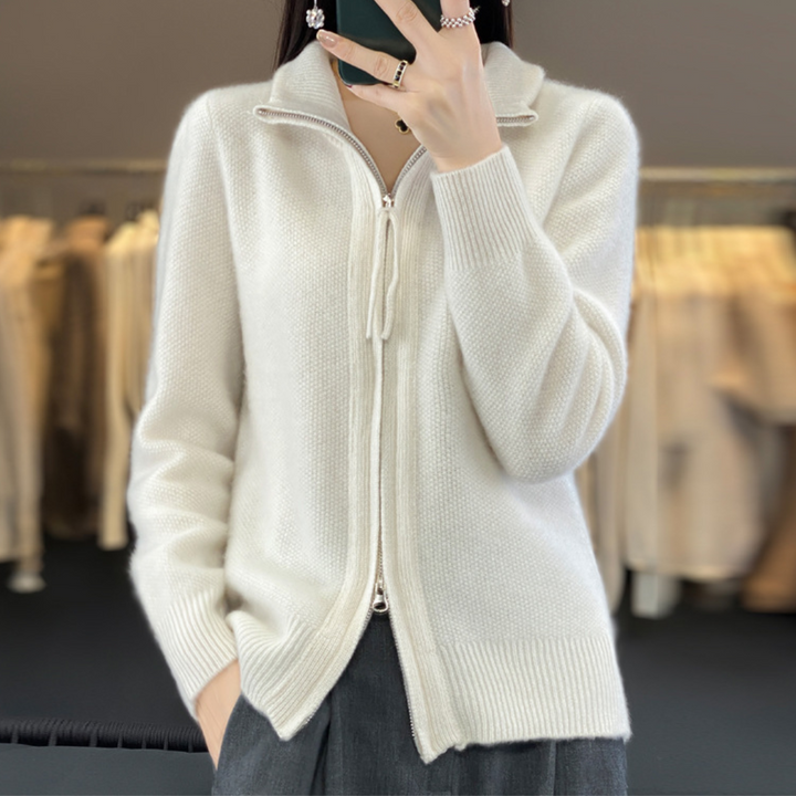 W&W Mode | Eleganter und bequemer Reißverschluss-Cardigan