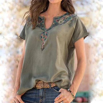 WW | Geblümte Boho Bluse