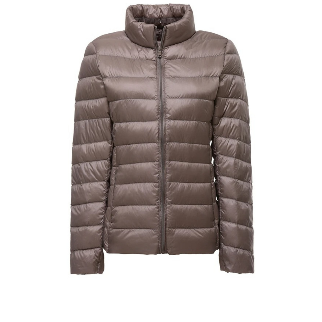 WW | Weiße Leichte Schlanke Bequeme Gepolsterte Jacke