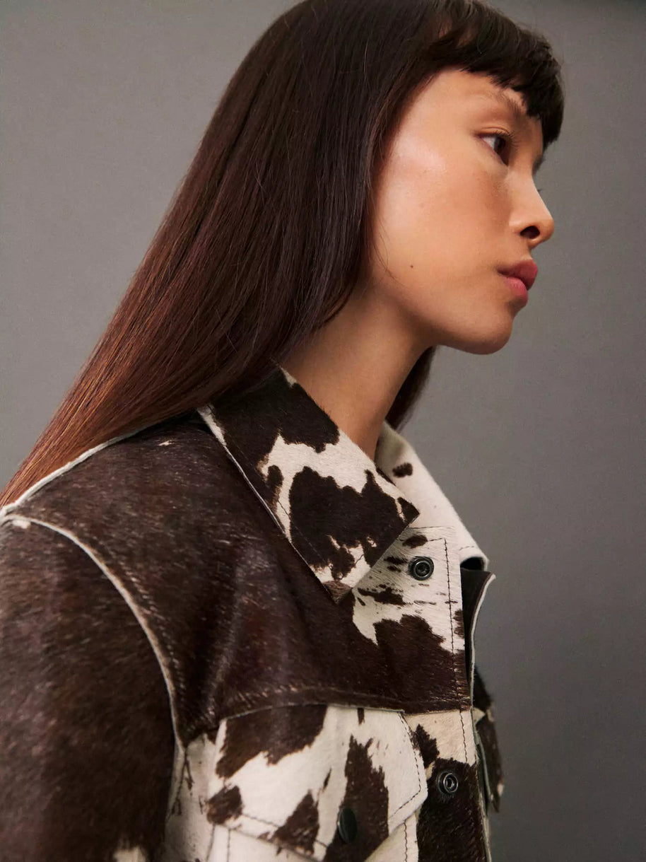 WW | Gemusterte Lederjacke