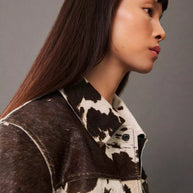 WW | Gemusterte Lederjacke