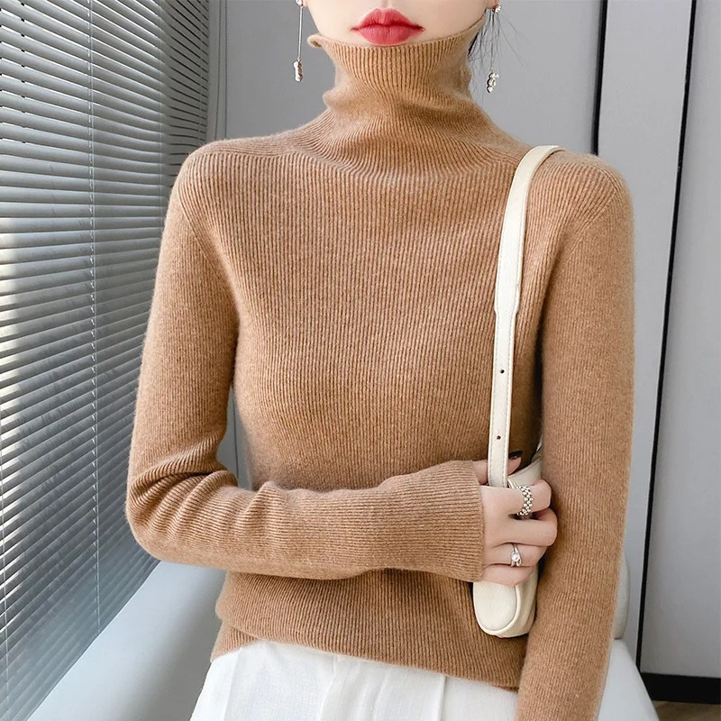 WW | Cashmere Pullover Damen Eleganter Rollkragenpullover aus Luxuswolle