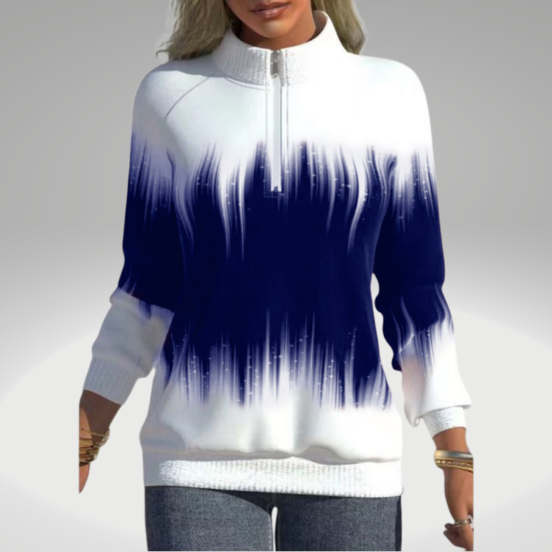 W&W Mode - Damen Sweatshirt mit Farbverlaufdruck