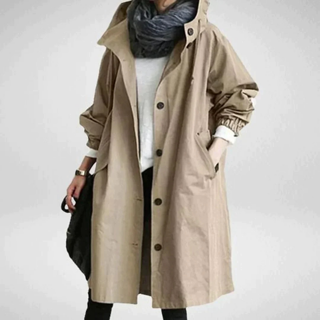 WW | Wasserdichter Trenchcoat Für Frauen Lang