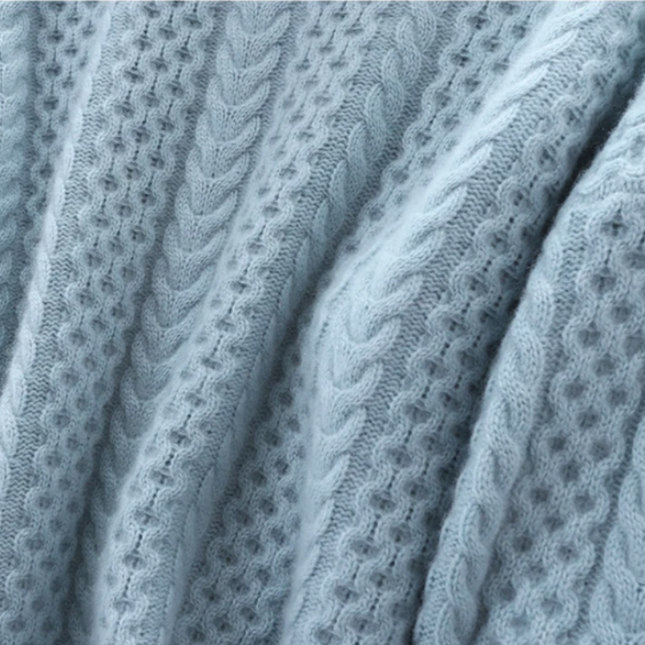 W&W Mode | Luxuriöser Kaschmir-Rollkragenpullover mit Karomuster