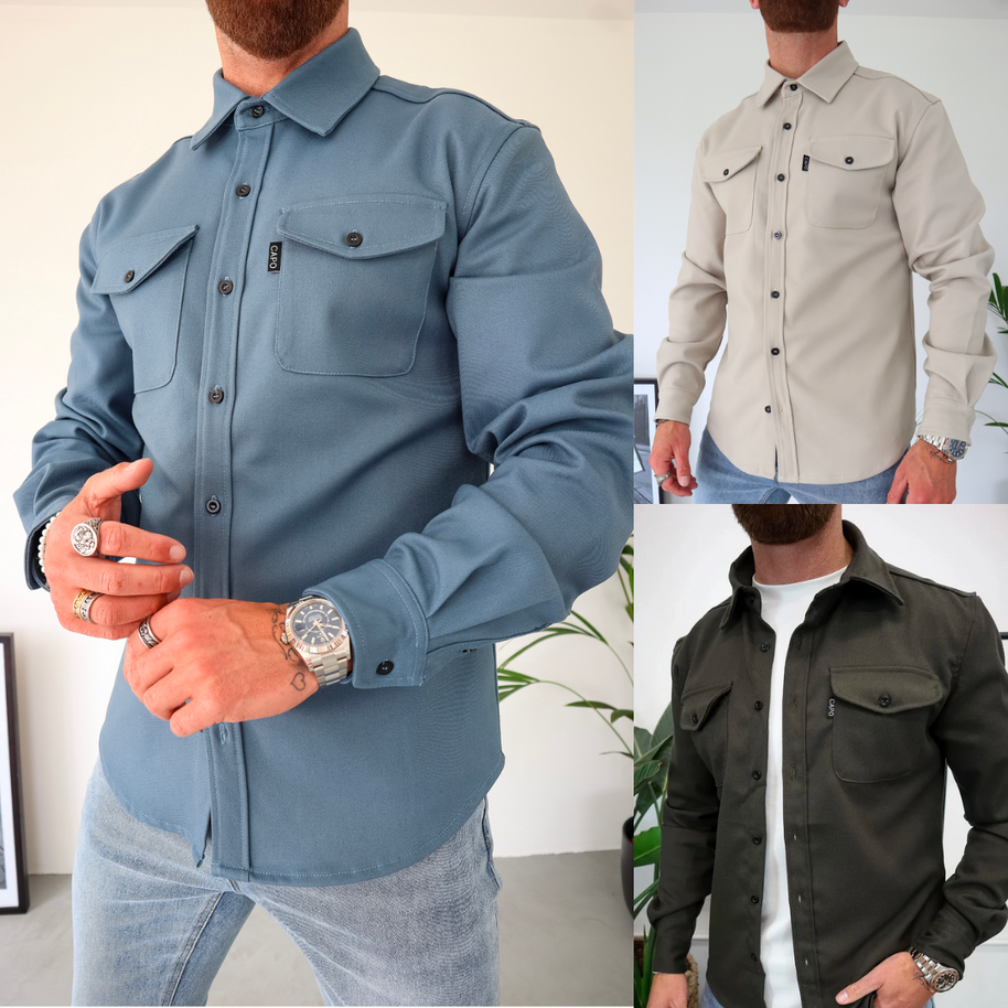 WW | Premium-Jacke mit Knopfverschluss für Herren | Stylische und bequeme Jacke