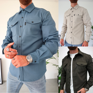 WW | Premium-Jacke mit Knopfverschluss für Herren | Stylische und bequeme Jacke