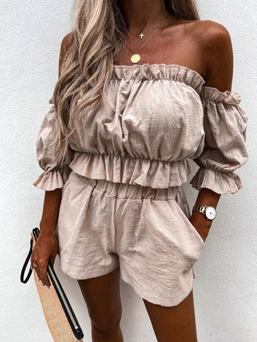 W&W Mode | Off-Shoulder Zweiteiliges Outfit