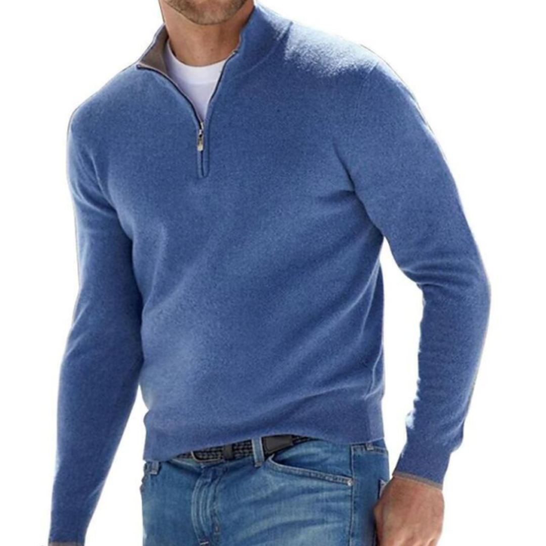 W&W Mode | Warmes Herrenpullover Reißverschluss