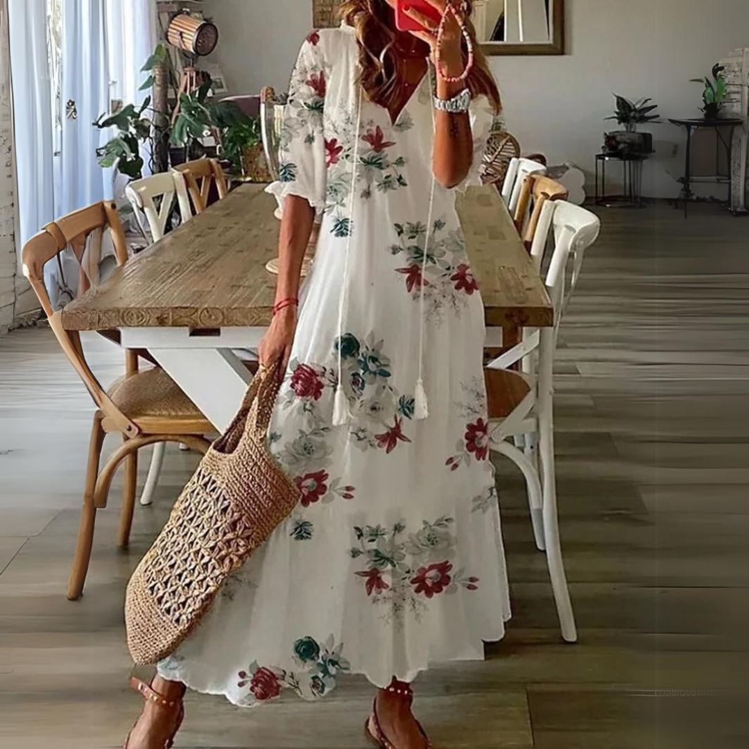 W&W Mode | Maxi Kleid Mit Blumenmuster