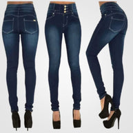 Bequeme Jeans mit hoher Taille