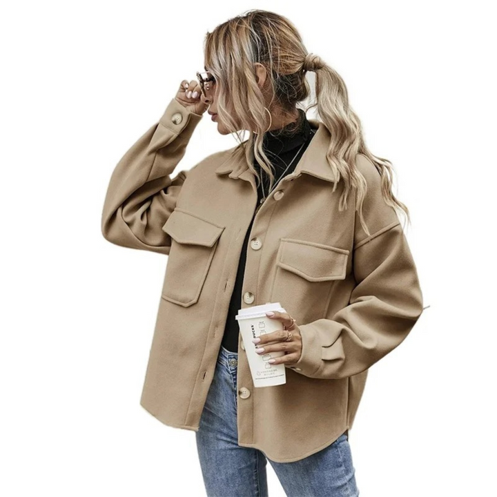 W&W Mode | Geknöpfte Jacke Mit Brusttaschen Für Damen