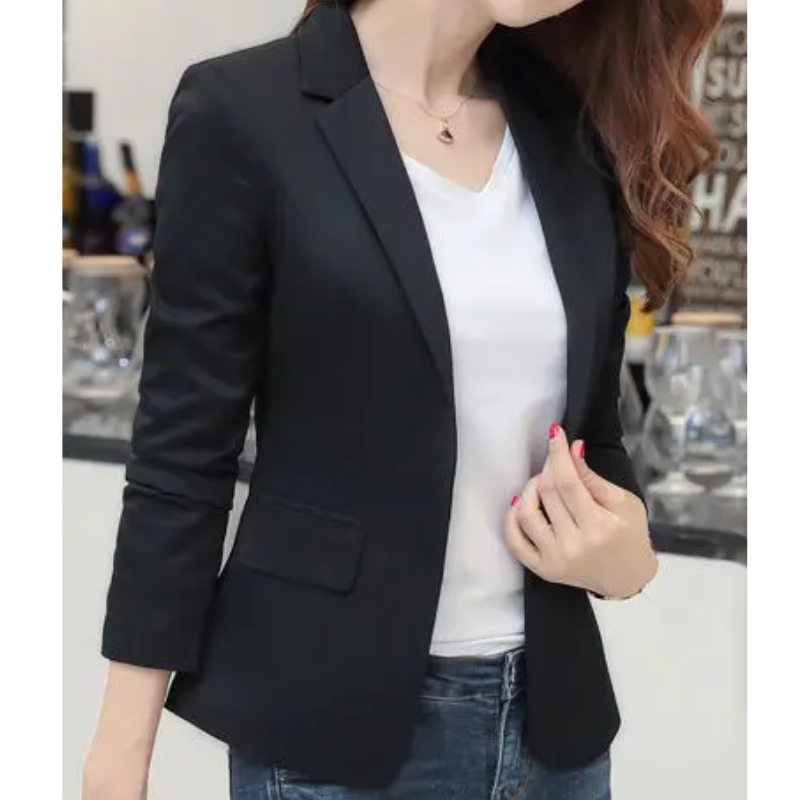 WW | Eleganter Damenblazer mit Langen Ärmeln Ideal für Die Arbeit