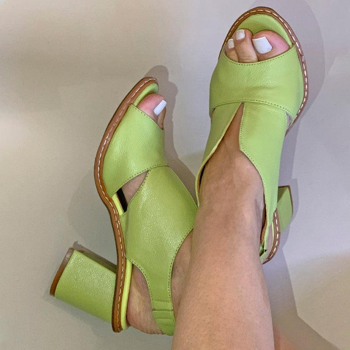 Damen-Sandalen aus echtem Leder für Alltag und Freizeit