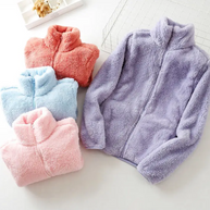 und flauschige Jacke mit Reißverschluss, Fleeceweste