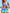 WW mit hoher Taille und buntem Druck