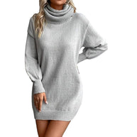 Cooler Rollkragen Lockere Strickpullover