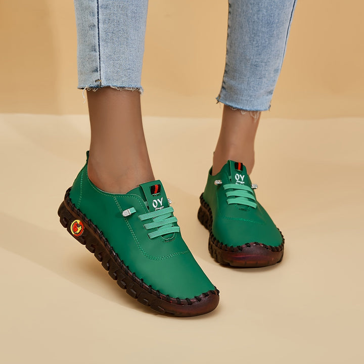 W&W Mode | Bequeme Lederschuhe Mit Runder Spitze