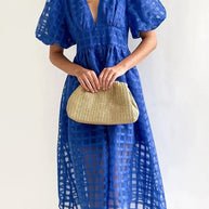 WW | Midikleid mit Puffärmeln