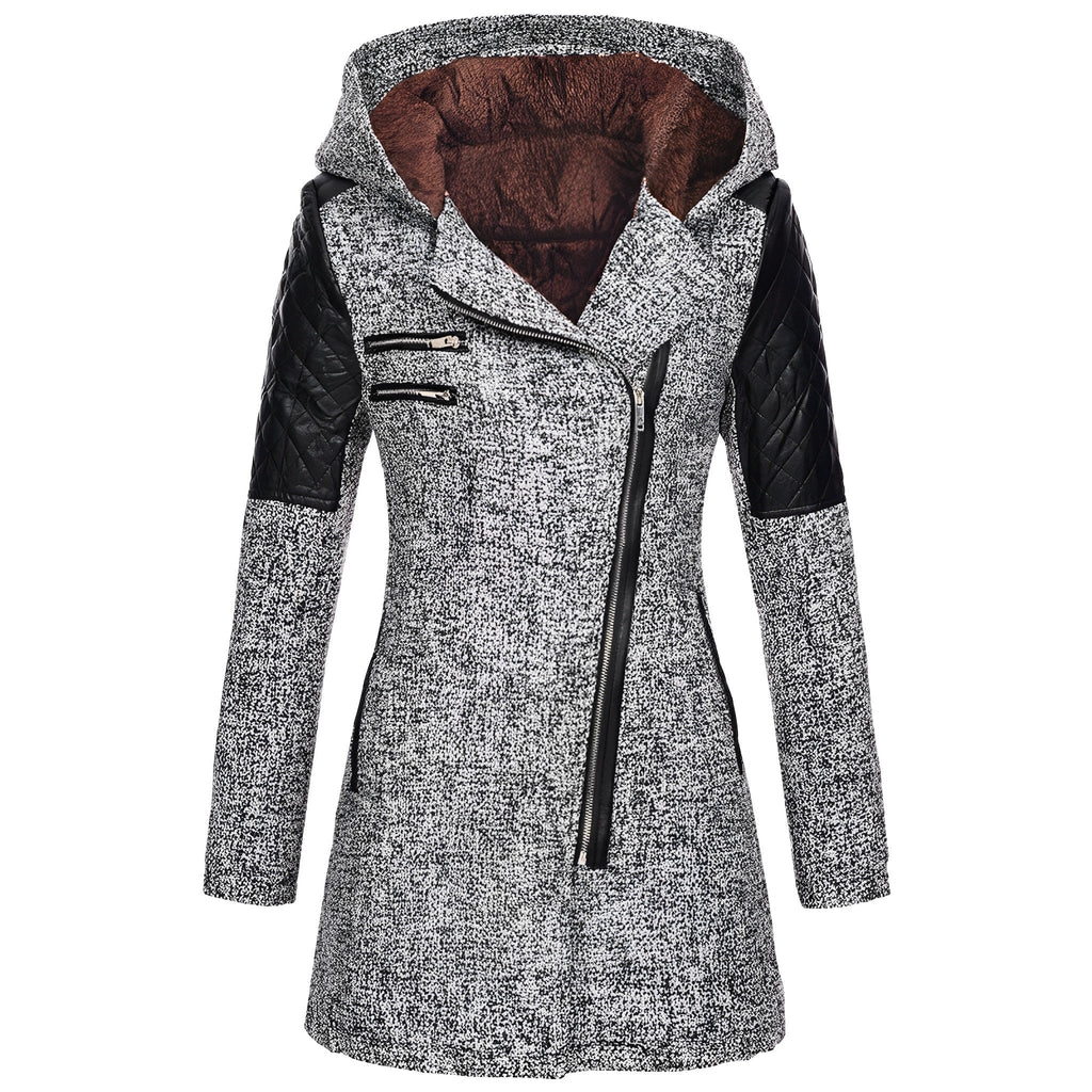 WOLFF | Winterlicher Woll|Trenchcoat Mit Kapuze