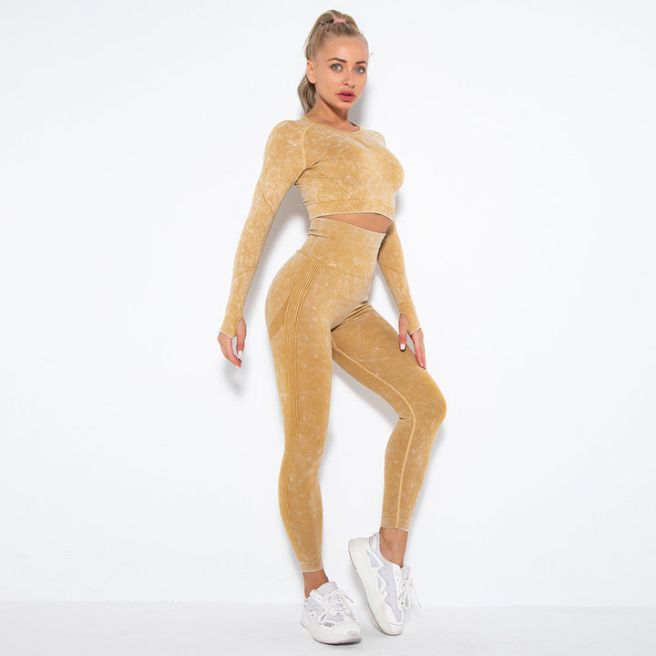 W&W Mode | Sportliches Set Mit Crop Top Und High Waist Leggings