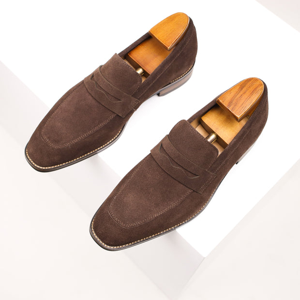 WW | Slip on Leder Penny Loafers Herrenschuhe