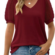 Damen Top mit V-Ausschnitt