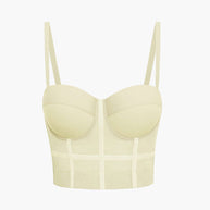WW | Figurbetontes Bustier Top Mit Bügel Cups Und Transparenter Mesh Struktur