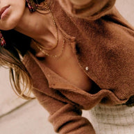 WW | grob gestrickter Cardigan-Pullover