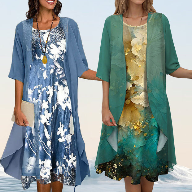 WW | Chic & Bequem Blusen Und Kleid Ensemble