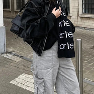WW | Übergroße Lederjacke für Damen