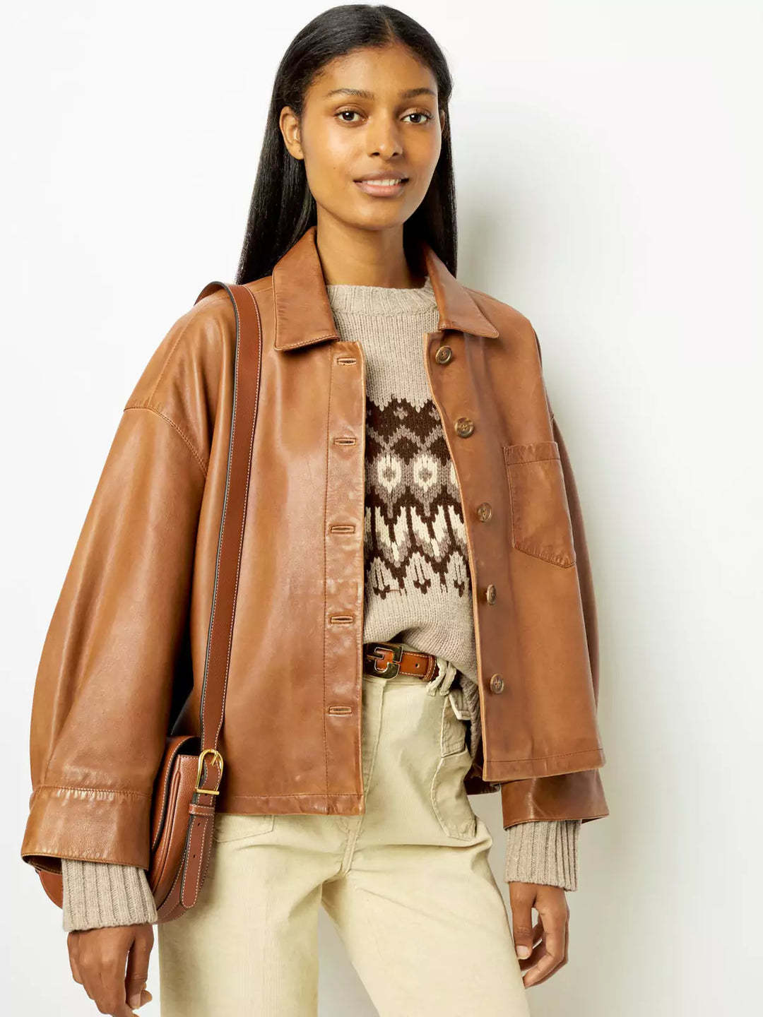 W&W Mode | Weinlese Lederjacke