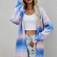 WW | Engel Flügel Vollgröße Gradient Offene Vorderseite Cardigan