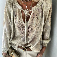 WW - Exklusive Bluse mit Spitzenverzierungen