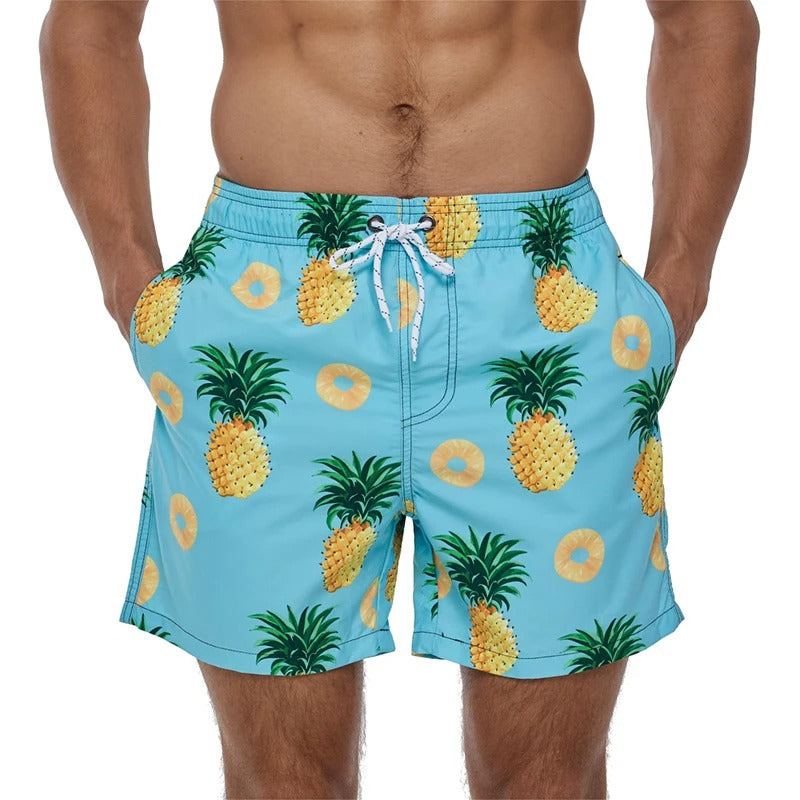 WW | Atmungsaktive Badeshorts mit Funky Print für Männer