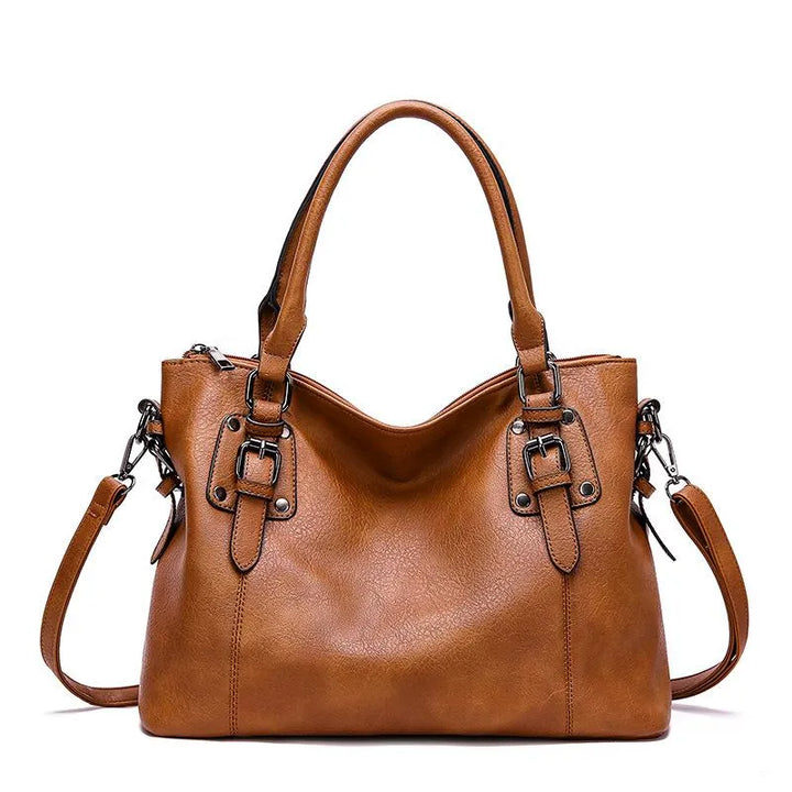 W&W Mode | Damen Elegante Leder-Umhängetasche