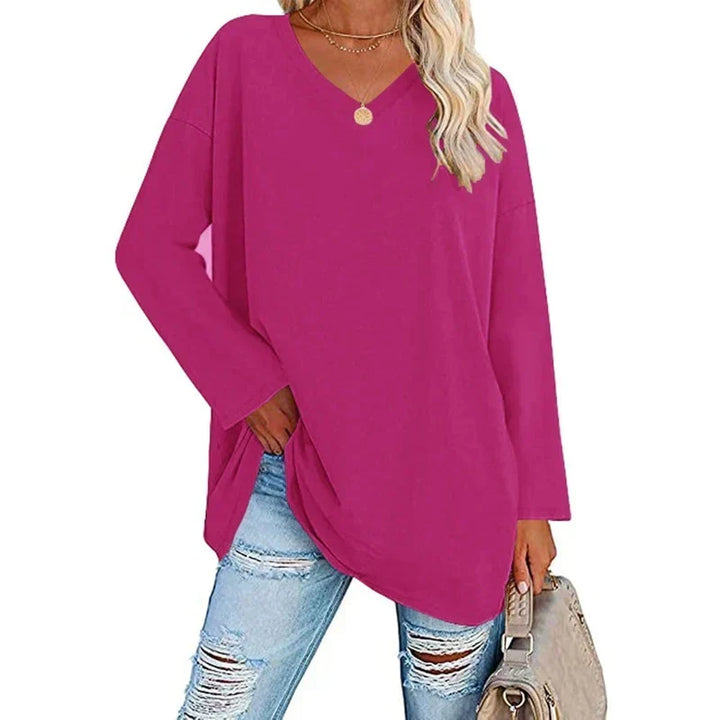 W&W Mode | V-Ausschnitt Gestrickter Top für Damen - Stilvoller und Bequemer Pullover
