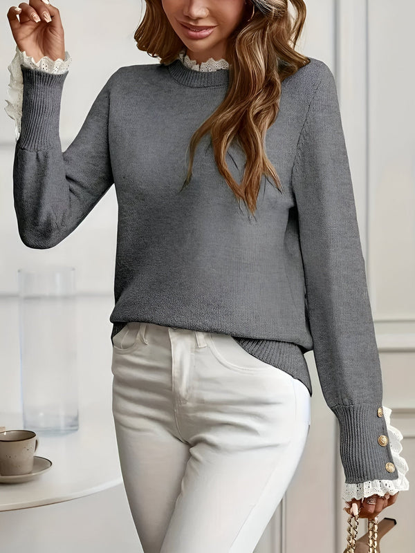 WW | Bequemer & Eleganter Pullover mit Knopfverschluss
