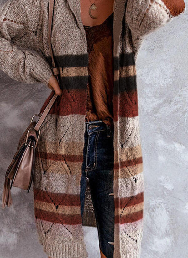 WW | Modische Strickjacke mit Kapuze