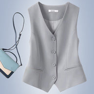WW | Einfarbige Temperament Weste für Frauen