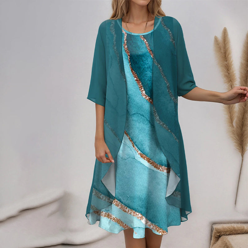 WW | Chic & Bequem Blusen Und Kleid Ensemble