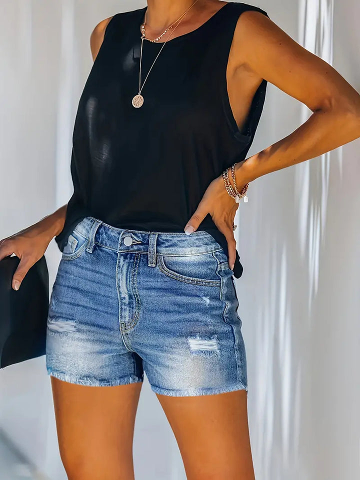 W&W Mode | Frühling/Sommer Ripp-Denim-Shorts