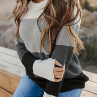 WW | Gestreifte Gestrickte Damen Tops Stilvoll und Bequem