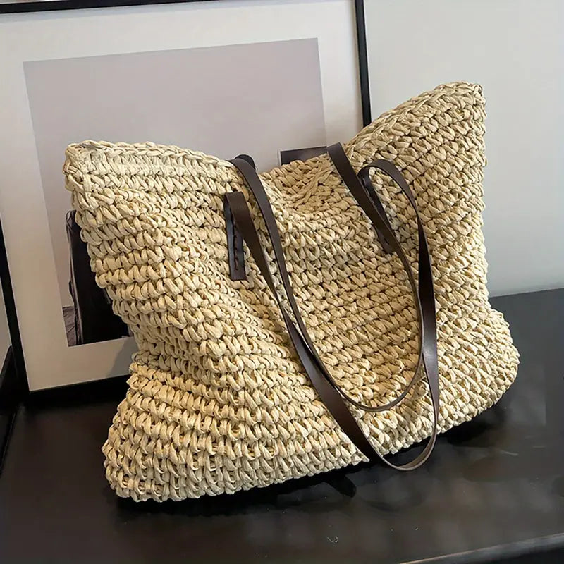 W&W Mode - große gewebte Tragetasche | Tasche im Bohemian-Beachy-Stil