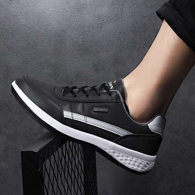 W&W Mode | Große Größen Einfarbige Herrensneaker Mit Weicher Rutschfester Sohle