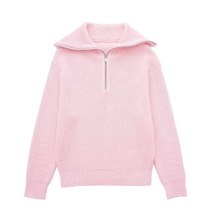 W&W Mode | All Match Wollpullover Mit Offenem Kragen