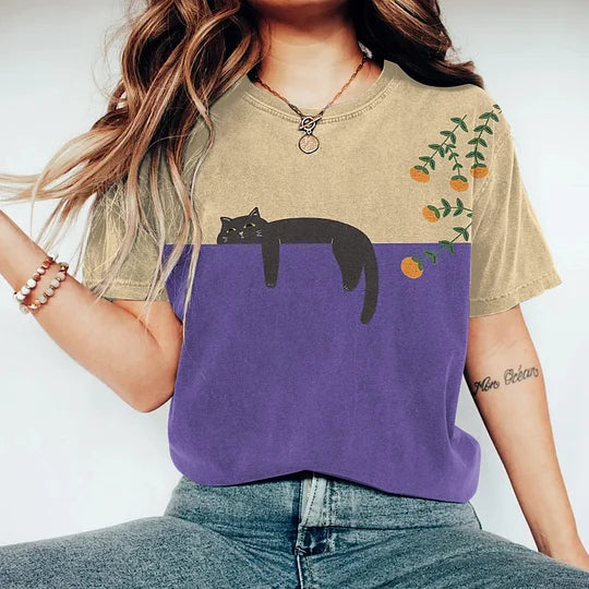 WW | Stylisches Zweifarbiges T-Shirt