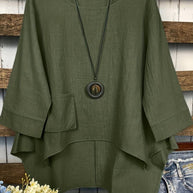 WW | Freizeitbluse mit Rundhalsausschnitt für Den Frühling