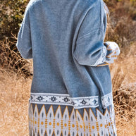 W&W - Aztekenmuster-Strickjacke