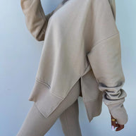 WW | Damenanzug Im Lockeren Stil Mit Langen Ärmeln – Winterset